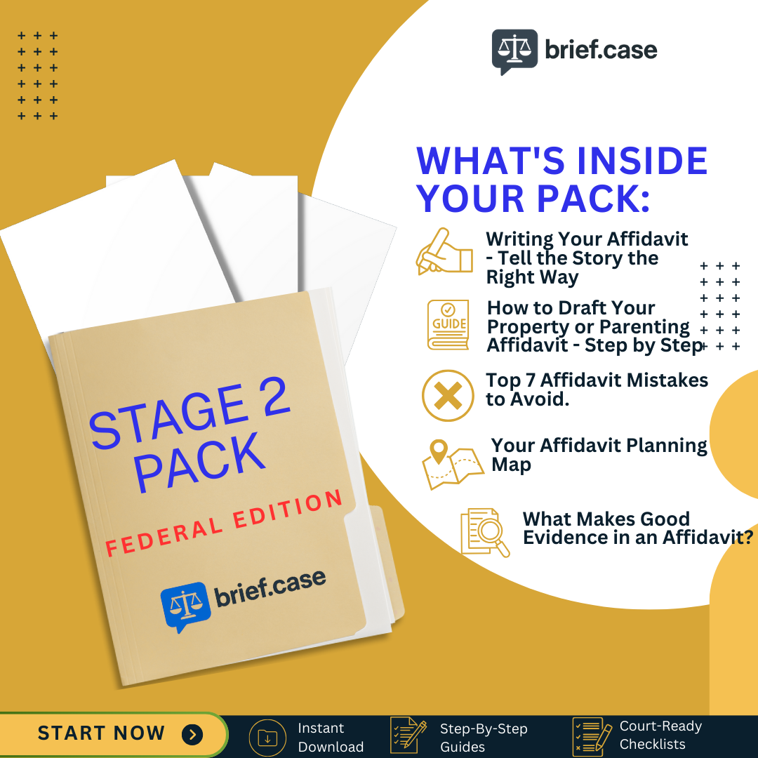 FED Stage 2: Prepare Your Affidavit (Federal)