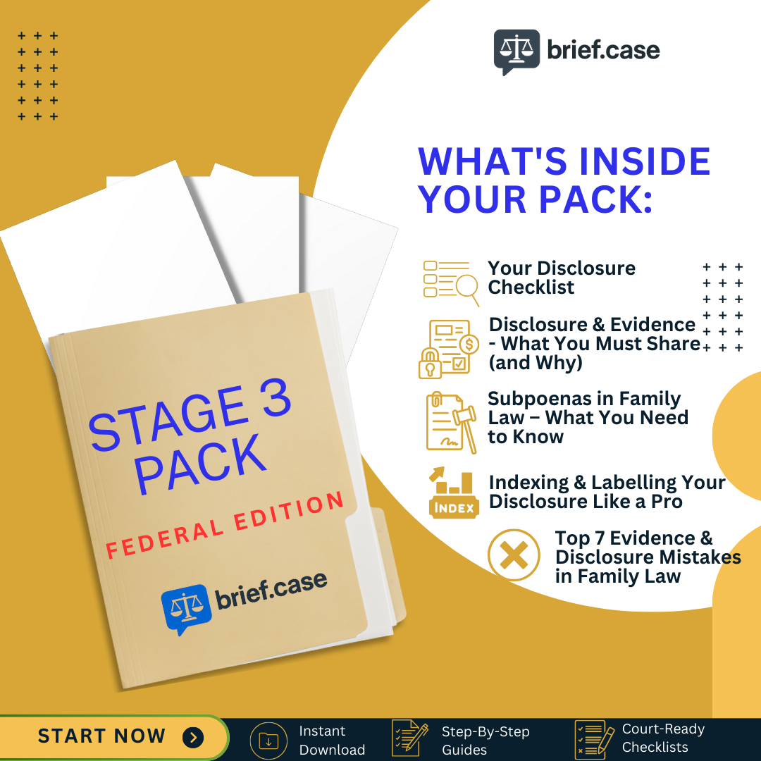 FED Stage 3: Disclosure & Evidence (Federal)